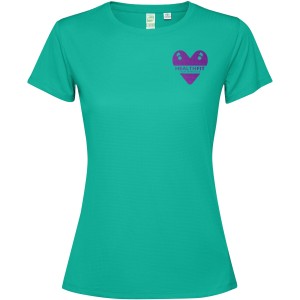 Estoril short sleeve women's t-shirt, Jade green (T-shirt, mixed fiber, synthetic)