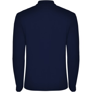 Estrella long sleeve men's polo, Navy Blue (Long-sleeved shirt)