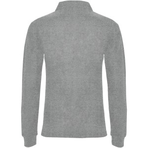 Estrella long sleeve women's polo, Marl Grey (Long-sleeved shirt)