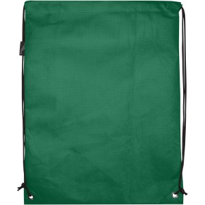 Evergreen GRS recycled non-woven drawstring bag 5L, Green (Backpacks)