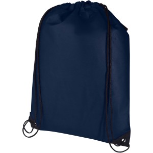 Evergreen GRS recycled non-woven drawstring bag 5L, Navy (Backpacks)