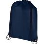 Evergreen GRS recycled non-woven drawstring bag 5L, Navy