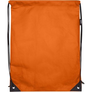 Evergreen GRS recycled non-woven drawstring bag 5L, Orange (Backpacks)