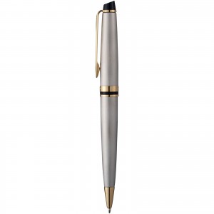 Expert ballpoint pen, Steel,Gold (Metallic pen)