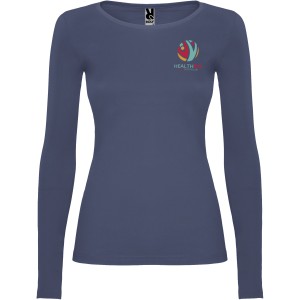 Extreme long sleeve women's t-shirt, Blue Denim (Long-sleeved shirt)