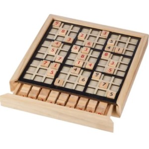 Wooden sudoku game Christa, brown