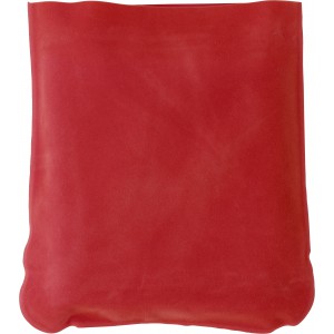 Velour travel cushion Stanley, red