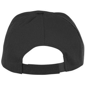 Feniks kids 5 panel cap, solid black (Hats)