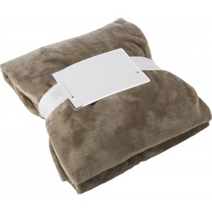 Fleece (280 gr/m2) blanket Sean, khaki (Blanket)