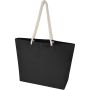 Florida 270 g/m2 GRS recycled beach tote bag 18L, Solid blac