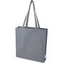 Florida 270 g/m2 GRS recycled gusset tote bag 14L, Grey