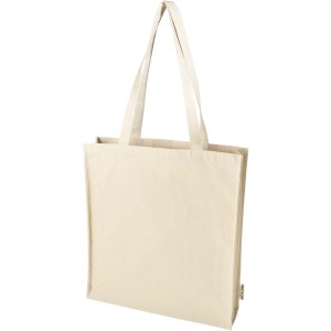 Florida 270 g/m2 GRS recycled gusset tote bag 14L, Natural (Shopping bags)