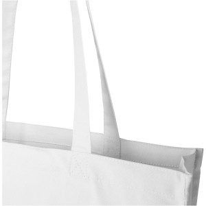 Florida 270 g/m2 GRS recycled gusset tote bag 14L, White (Shopping bags)