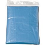 Foldable translucent poncho, light blue (9504-18)