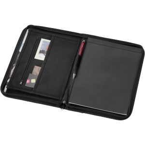 Berkely A4 zippered portfolio, solid black (Folders)