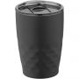 Geo 350 ml copper vacuum insulated tumbler, solid black