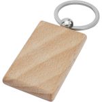Gian beech wood rectangular keychain, Wood (11812271)