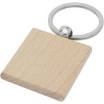 Gioia beech wood squared keychain, Wood (11812171)