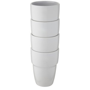Staki 4-piece 280 ml stackable mug gift set, White (Glasses)