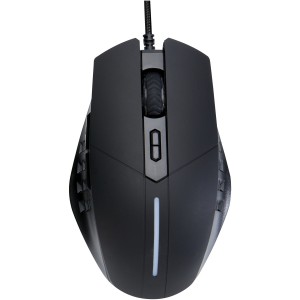 Gleam RGB gaming mouse, Solid black (Office desk equipment)