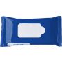 Bag with 10 wet tissues., cobalt blue