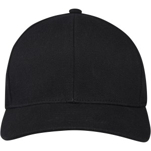 Opal 6 panel Aware recycled cap, Solid black (Hats)