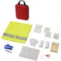 Handies 46-piece first aid kit and safety vest, Red