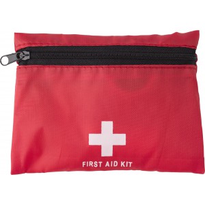 Nylon (210D) first aid kit Rosalina, red (Healthcare items)