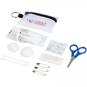 Valdemar 16-piece first aid keyring pouch, White (Healthcare items)