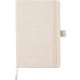 Hemp notebook A5 Barbara, khaki