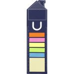House shaped bookmark and sticky notes., blue (3586-05)