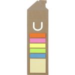 House shaped bookmark and sticky notes., brown (3586-11)