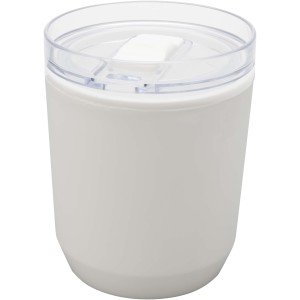 Hudson 180 ml recycled plastic double-wall tumbler, White (Glasses)