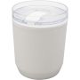 Hudson 180 ml recycled plastic double-wall tumbler, White