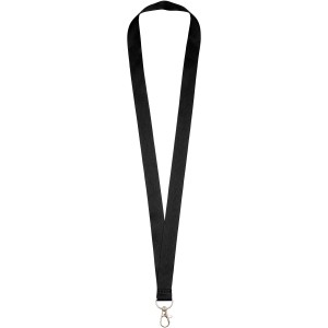 Impey lanyard with convenient hook, solid black