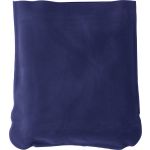 Inflatable velour travel cushion, blue (9651-05)