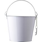 Iron and aluminium ice bucket Corey, white (966261-02)