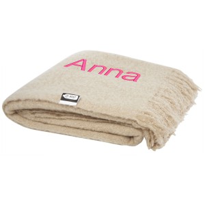 Ivy RPET mohair blanket, Beige (Blanket)