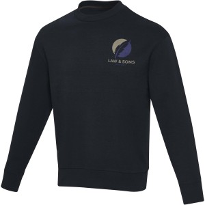 Jet unisex Aware(tm) recycled crewneck sweater, Navy (Pullovers)