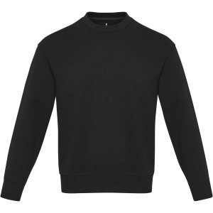 Jet unisex Aware(tm) recycled crewneck sweater, Solid black (Pullovers)