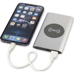 Juice 4000 mAh Type-C recycled aluminium wireless power bank (Powerbanks)