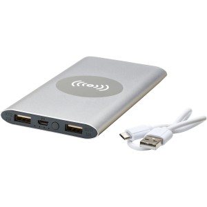 Juice 8000mAh wireless powerbank, Silver (Powerbanks)