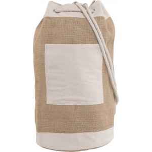 Jute duffel bag Austin, brown (Backpacks)