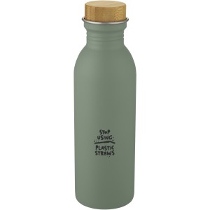 Kalix 650 ml stainless steel sport bottle, Heather green (Water bottles)