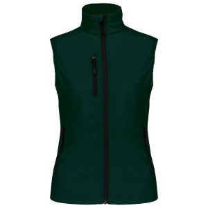 LADIES' SOFTSHELL BODYWARMER, Bottle Green