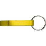 Key holder and bottle opener, yellow (8517-06)