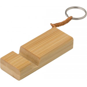 Bamboo key chain phone stand Kian, bamboo (Keychains)