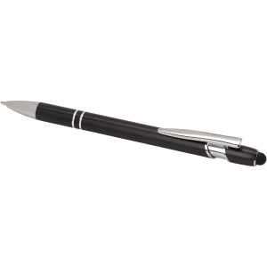 Kish ballpoint pen with silver finish (black ink), Solid bla (Metallic pen)