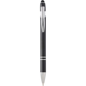 Kish ballpoint pen with silver finish (blue ink), Solid blac (Metallic pen)