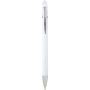 Kish ballpoint pen with silver finish (blue ink), White